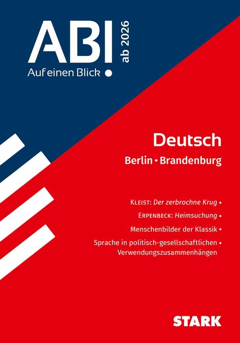 STARK Deutsch - Abi - Auf einen Blick! 2026 Berlin/Brandenburg, Buch