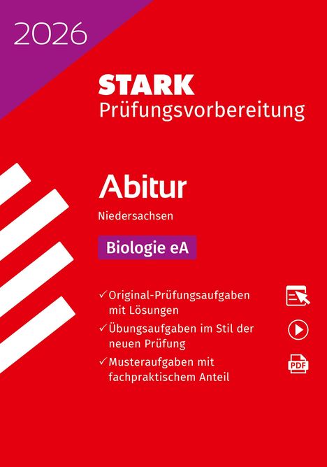 STARK Biologie eA - Abitur 2026 Niedersachsen - Prüfungsvorbereitung, 1 Buch und 1 Diverse