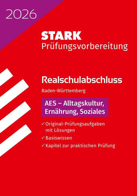 STARK AES - Realschulabschluss 2026 BW - Prüfungsvorbereitung, Buch