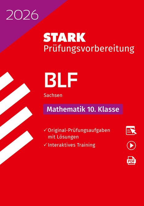 STARK Mathematik 10. Klasse - BLF Gymnasium 2026 Sachsen - Prüfungsvorbereitung, 1 Buch und 1 Diverse