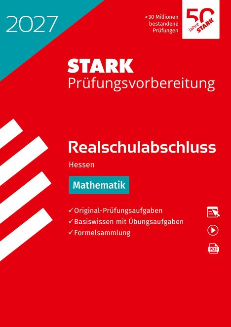 "2027 STARK Prüfungsvorbereitung Realschulabschluss Hessen Mathematik, Original-Prüfungsaufgaben, Formelsammlung."