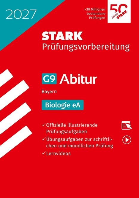2027, STARK Prüfungsvorbereitung G9 Abitur Bayern Biologie eA. Offizielle Prüfungsaufgaben, Übungsaufgaben, Lernvideos.
