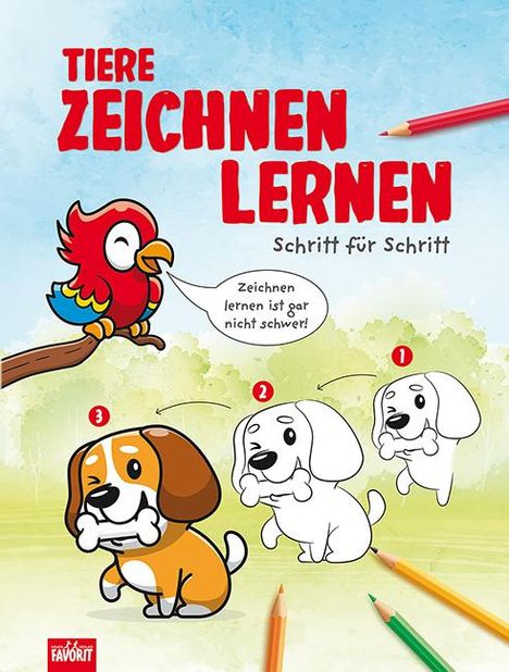 Tiere zeichnen lernen, Buch