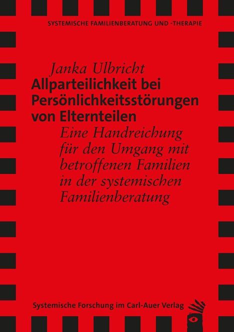 Text in roten Tönen, schwarzer Titel: "Allparteilichkeit bei Persönlichkeitsstörungen". Logo unten rechts.