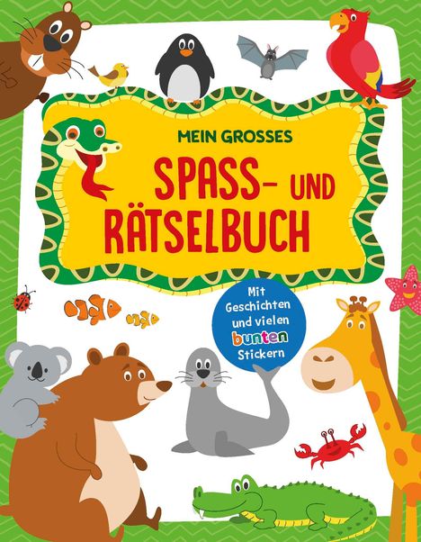 Mein großes Spaß- und Rätselbuch Tiere, Buch