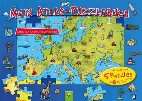 Mein Atlas-Puzzlebuch für Kinder ab 6 Jahren, Buch