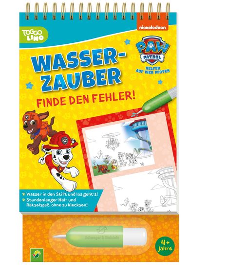 PAW Patrol Wasserzauber | Finde den Fehler. Einfach mit Wasser malen!, Buch