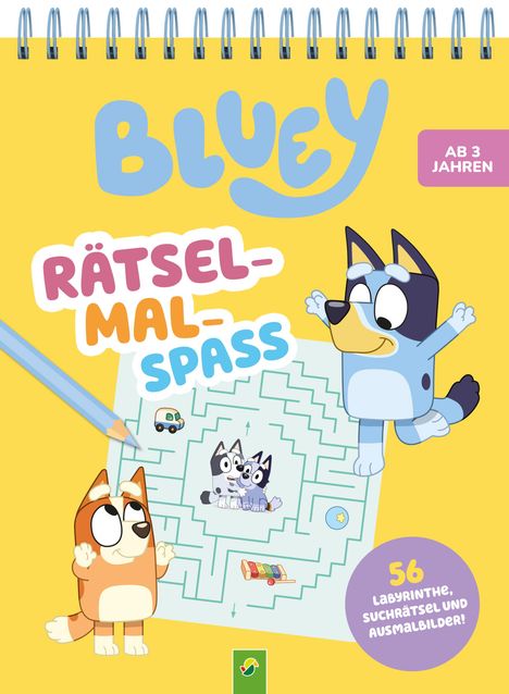 Schwager & Steinlein Verlag: Bluey Rätsel-Mal-Spaß, Buch