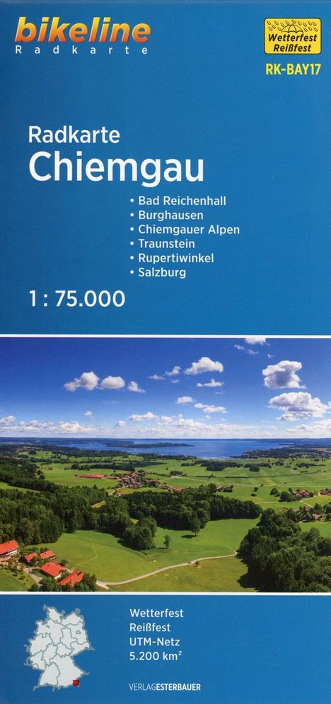 Bikeline Radkarte Chiemgau (BAY17), Karten