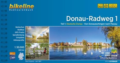 Bikeline Radtourenbuch Donau-Radweg. Tl.1, Buch