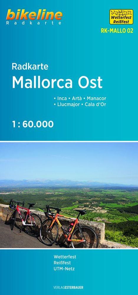 Bikeline Radkarte Mallorca Ost, Karten