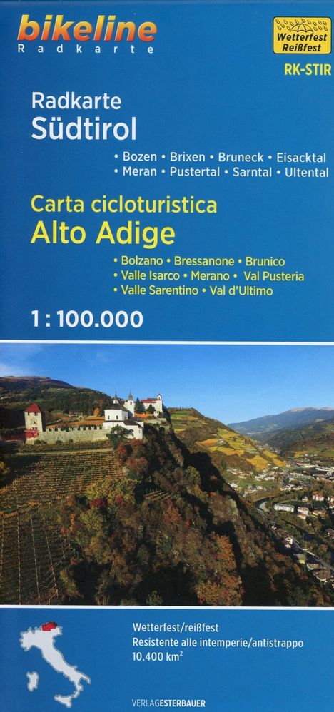 Radkarte Südtirol 1:100.000, Karten