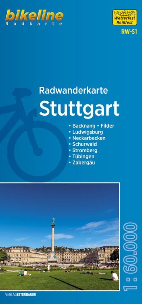 Bikeline Radwanderkarte Stuttgart 1 : 60 000, Karten