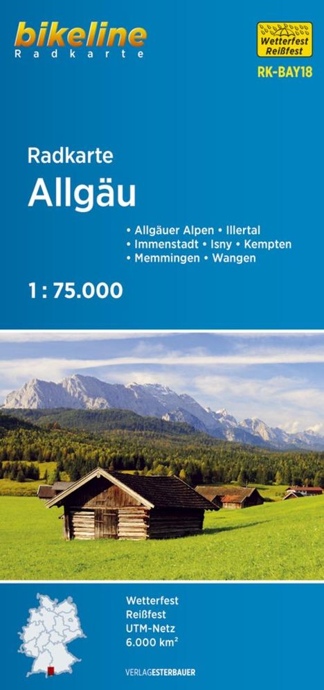 Radkarte Allgäu (RK-BAY18) 1:75.000, Karten