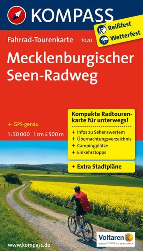 Mecklenburgischer Seen Radweg 1 : 50 000, Karten