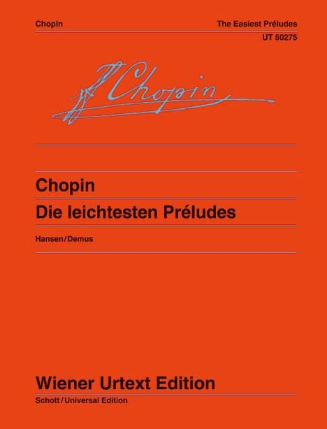 Frederic Chopin: Die leichtesten Préludes, Noten