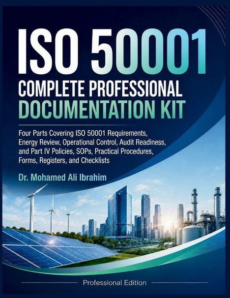 ISO 50001 Complete Professional Documentation Kit. Windkraft, Solarpanels, Wolkenkratzer und Industrieanlagen.