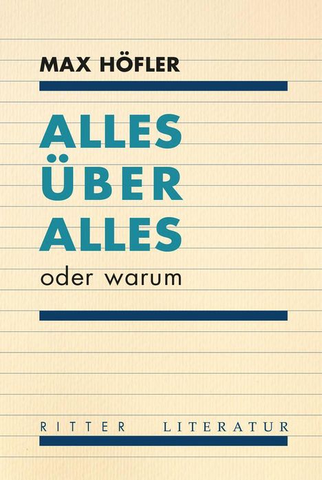 Max Höfler: Alles über alles, Buch