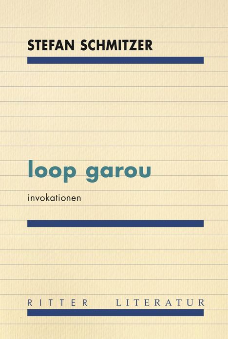 Stefan Schmitzer: loop garou, Buch