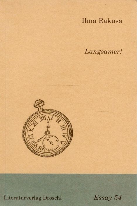 Ilma Rakusa: Langsamer!, Buch