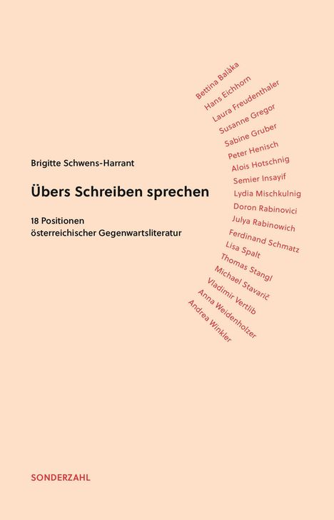 Brigitte Schwens-Harrant: Übers Schreiben sprechen, Buch