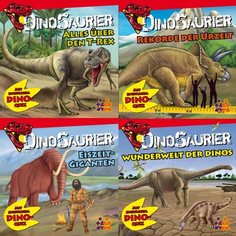 Dinosaurier. Minibuch 4er-Set, 4 Bücher