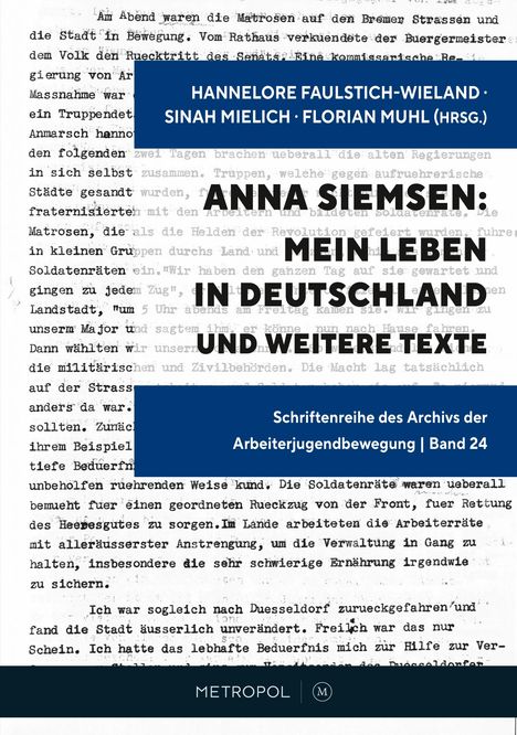 Anna Siemsen: Mein Leben in Deutschland und weitere Texte, Buch