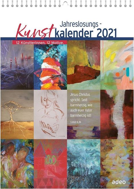 Jahreslosungs-Kunstkalender 2021, Kalender