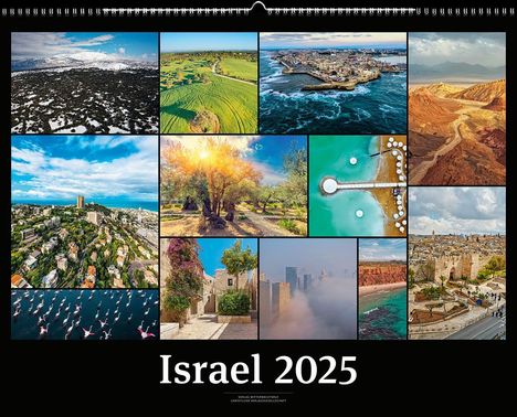 Israelkalender 2025 Black Version, Kalender