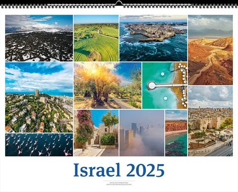 Israelkalender 2025 White Version, Kalender