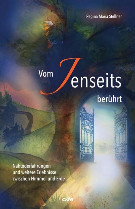 "Vom Jenseits berührt" von Regina Maria Stellner. Ein dekoratives Tor öffnet sich zu einem hellen, mystischen Licht.