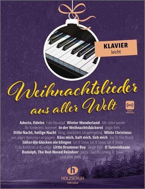 Weihnachtslieder aus aller Welt - Klavier leicht, Buch