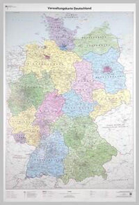 Verwaltungskarte Deutschland 1 : 750 000, Karten