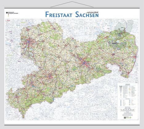 Freistaat Sachsen auf einen Blick!, Karten