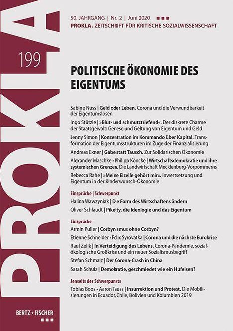 Prokla 199: Prokla 199: Politische Ökonomie des Eigentums, Buch