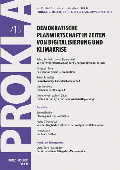 Demokratische Planwirtschaft in Zeiten von Digitalisierung und Klimakrise, Buch