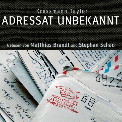 Katherine Kressmann Taylor: Adressat Unbekannt, CD