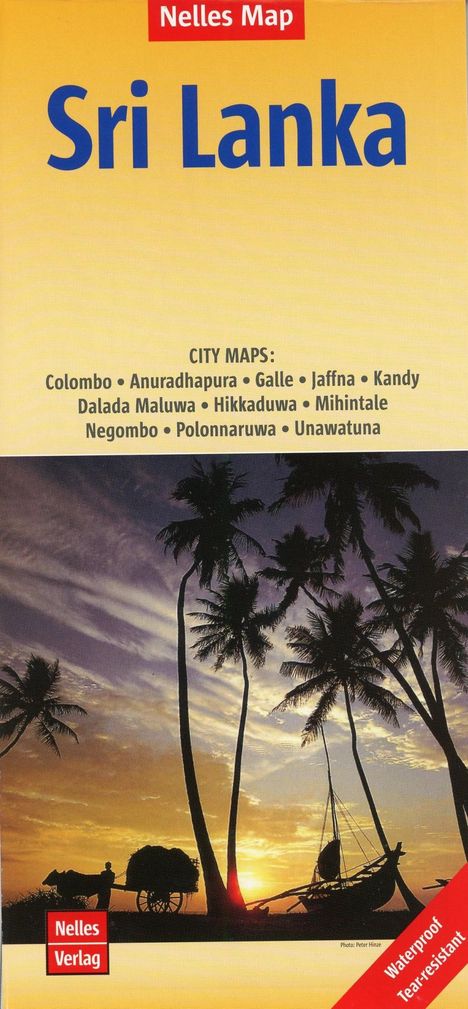 Nelles Map Sri Lanka Polyart-Ausgabe 1:500.000, Karten