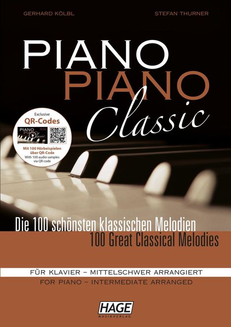 Piano Piano Classic mittelschwer, Exclusive QR-Codes, Noten