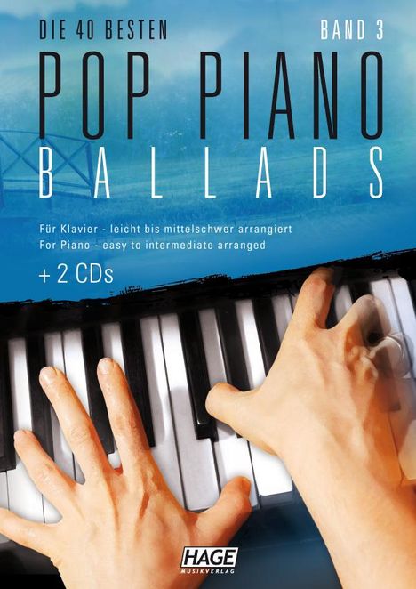 Pop Piano Ballads 3 mit 2 CDs, Noten