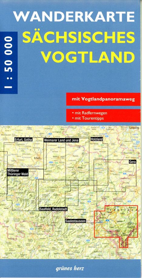 Wanderkarte Sächsisches Vogtland 1:50.000, Karten