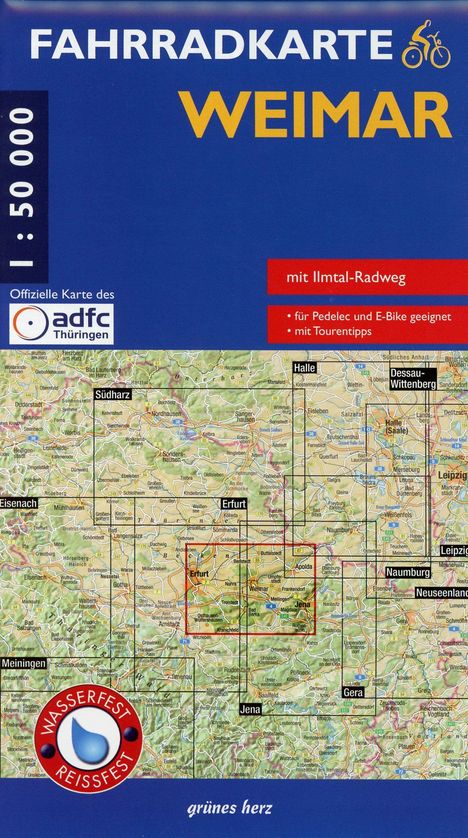 Fahrradkarte Weimar 1 : 50 000, Karten