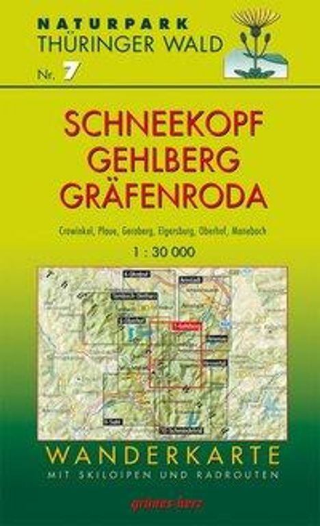 Wanderkarte Schneekopf/Gehlberg und Gräfenroda, Karten
