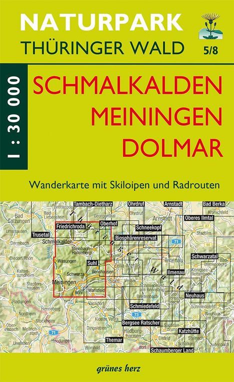 Wanderkarte Schmalkalden, Meinigen, Dolmar, Karten