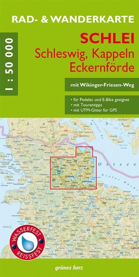Rad- und Wanderkarte Schlei - Schleswig, Kappeln, Eckernförde, Karten
