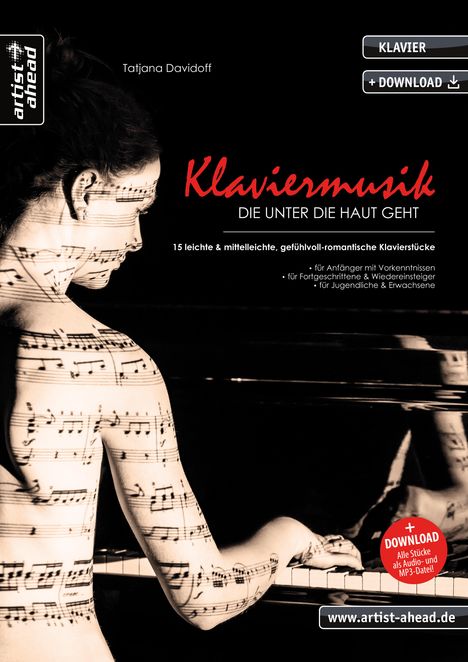 Tatjana Davidoff: Klaviermusik, die unter die Haut geht, Buch