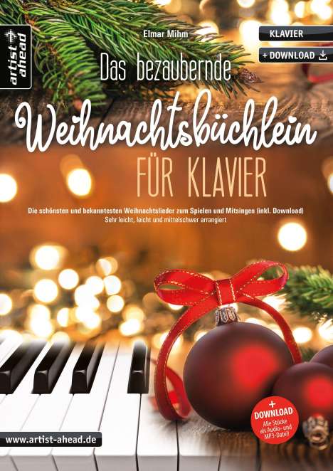 Elmar Mihm: Das bezaubernde Weihnachtsbüchlein für Klavier, Buch