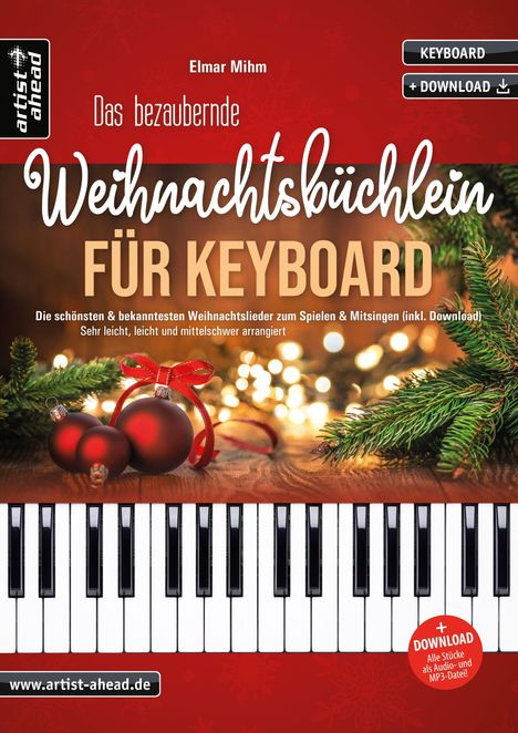Elmar Mihm: Das bezaubernde Weihnachtsbüchlein für Keyboard, Buch