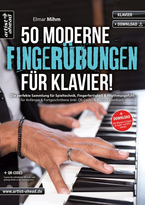 50 moderne Fingerübungen für Klavier!, Buch