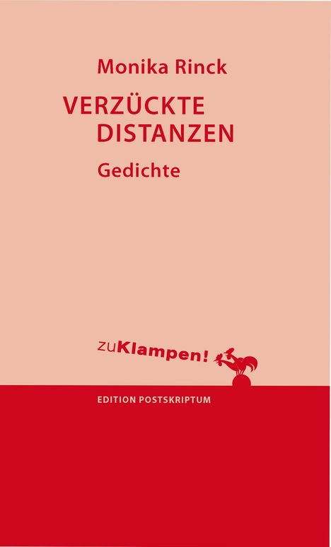 Monika Rinck: Verzückte Distanzen, Buch